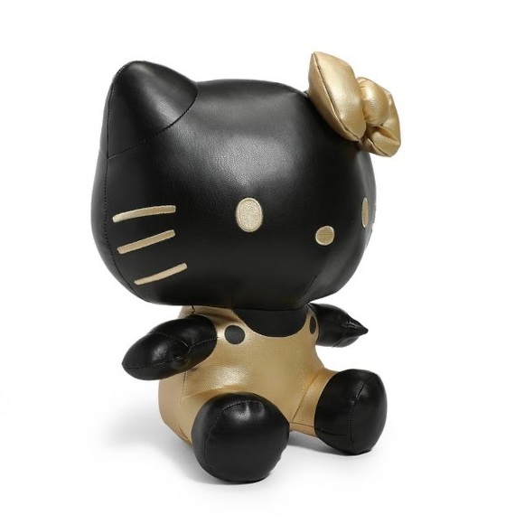 KidRobot Sanrio Collab Hello Kitty Premium 13" Plush (Black and Gold) NEW! - Picture 3 of 8